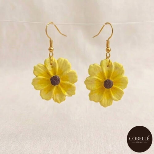 Autumn Daisy Drop Earrings