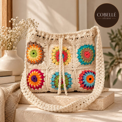 Boho Bloom Crochet Bag