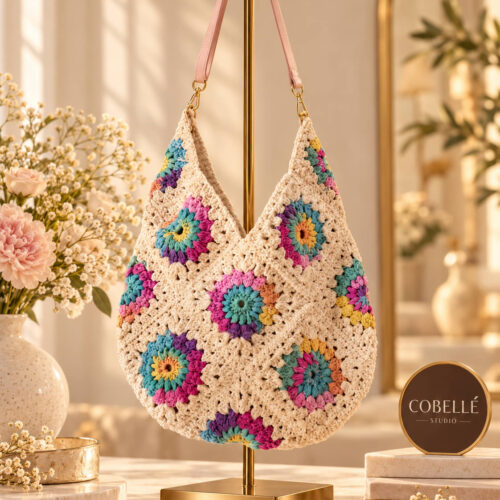 Wildflower Meadow Crochet Bag